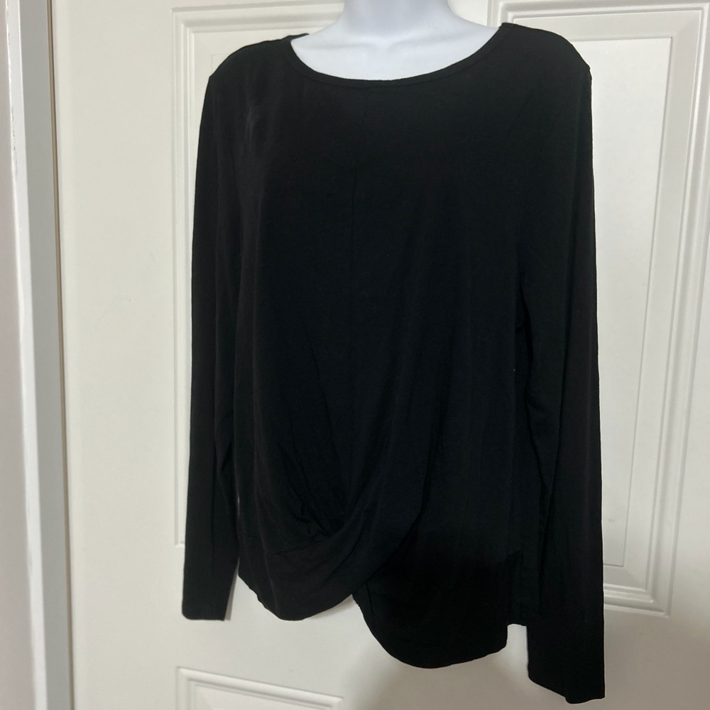 Torrid Active Black Long Sleeve Blouse